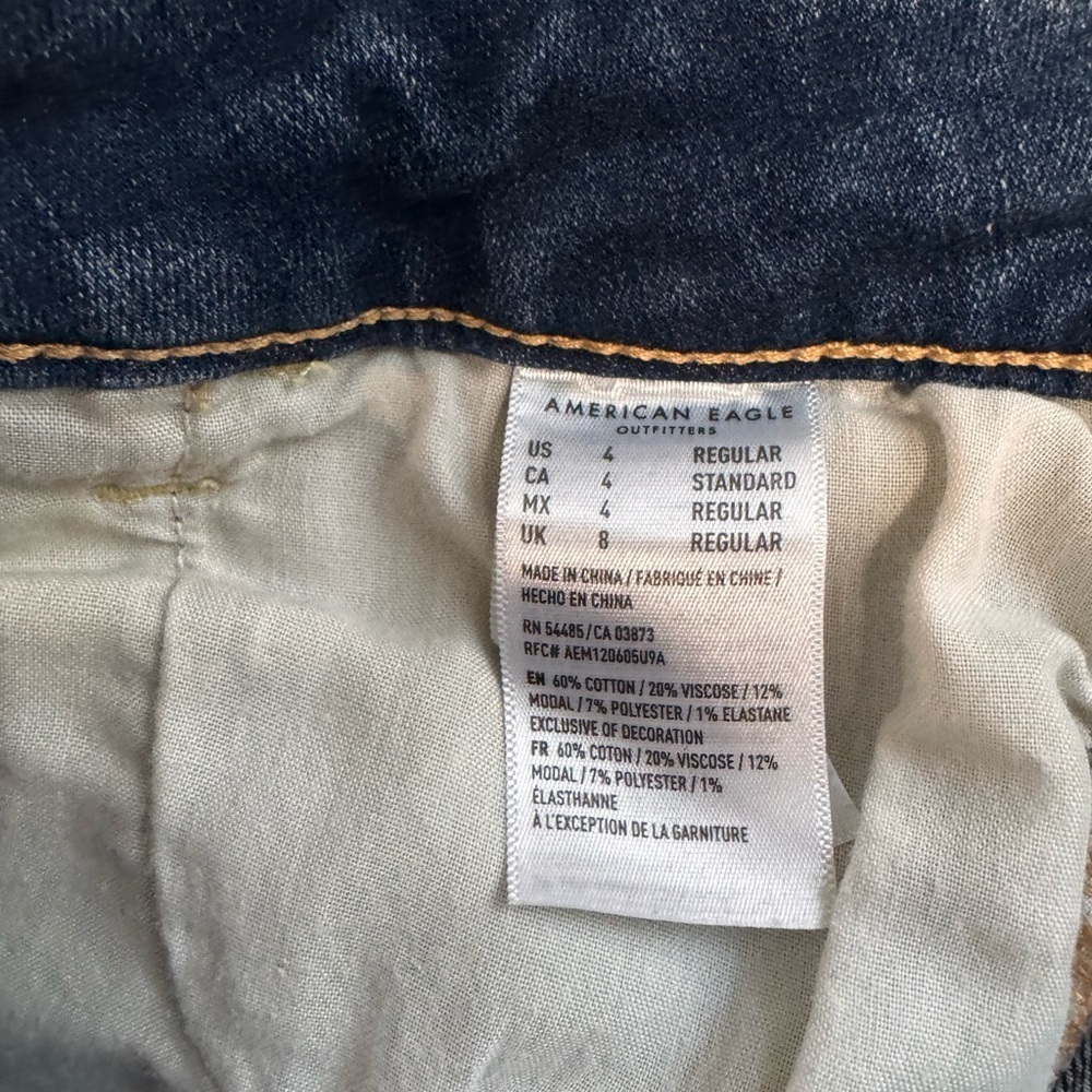 American Eagle Outfitters Indigo Skinny Jeans Regular - Picture 7 of 8
